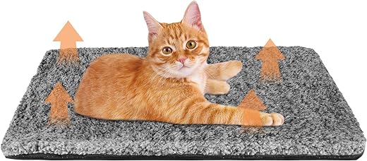 Zuimei Self Heating Cat Bed, No Electric Self Heated Pet Pad Dog Thermal Blanket Bed, Washable Warming Dog Bed Mat for Indoor Cats Kitten Puppy