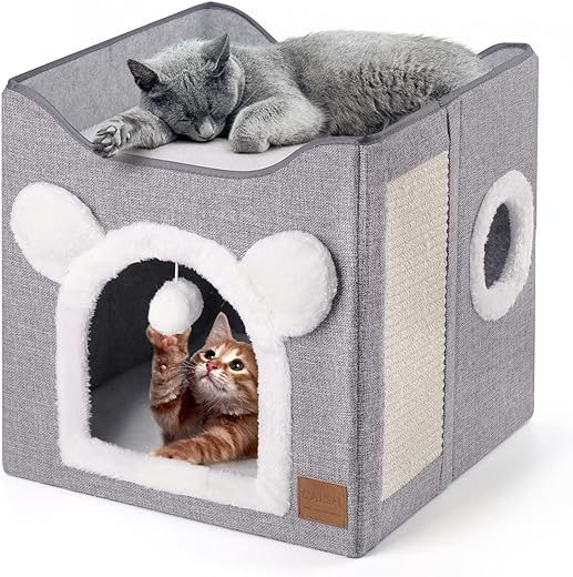 CATISM Cube Cat House with Scratch Board