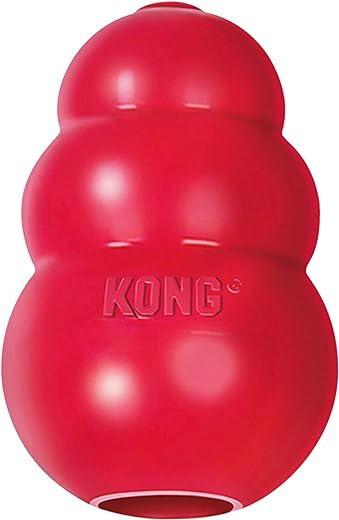 KONG - Classic Dog Toy - Durable Natural Rubber - Fun to Chew, Chase and Fetch - For Medium Dogs