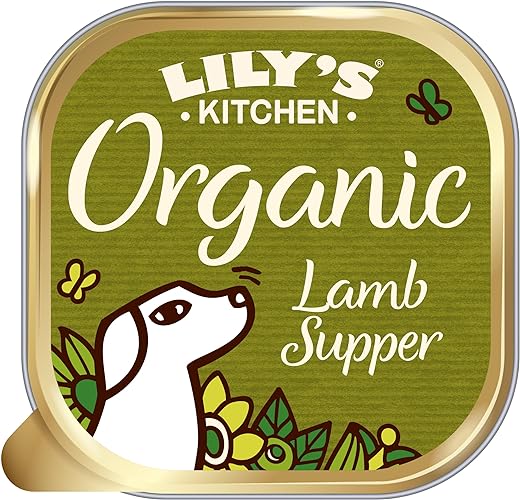 Lily’s Kitchen Made with Natural Ingredients Adult Wet Dog Food Tray Organic Lamb (11 Trays x 150g)