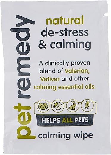 Pet Remedy Natural Calming Wipes Pack of 12