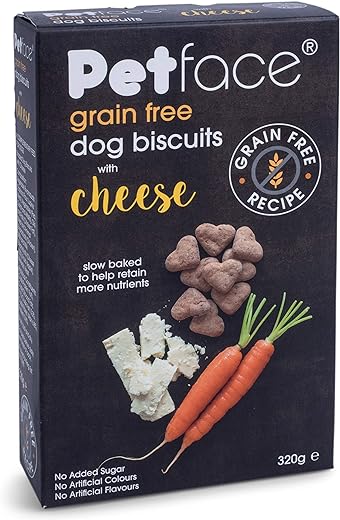 Petface Grain Free Dog Biscuits with Cheese, 320g