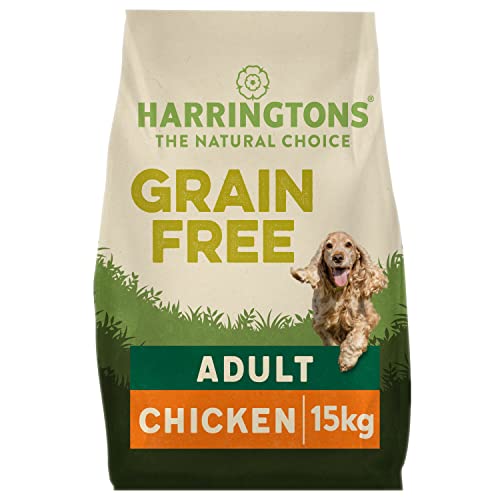 Harringtons Complete Grain Free Hypoallergenic Chicken & Sweet Potato Dry Adult Dog Food 15kg - Made with All Natural Ingredients